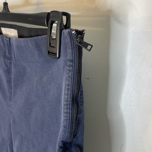 EVERLANE Blue Pull On Zip Side Skinny Stretch Ankle Pants Size 8 - Picture 2 of 10